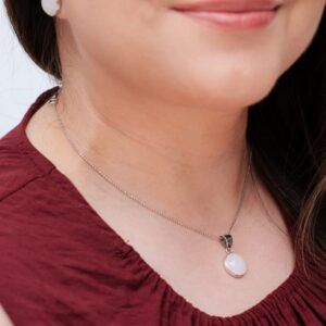 Aretes Luz de Luna Rosa